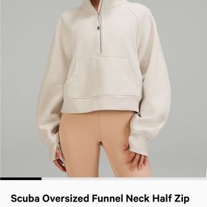 Lululemon Scuba Oversized Funnel Neck Half Zip